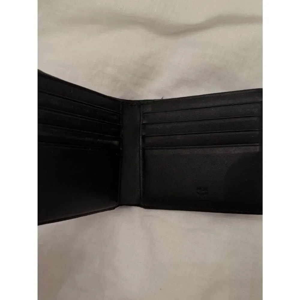 MCM Men’s Bifold Wallet In Visetos Original Black